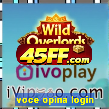 voce opina login